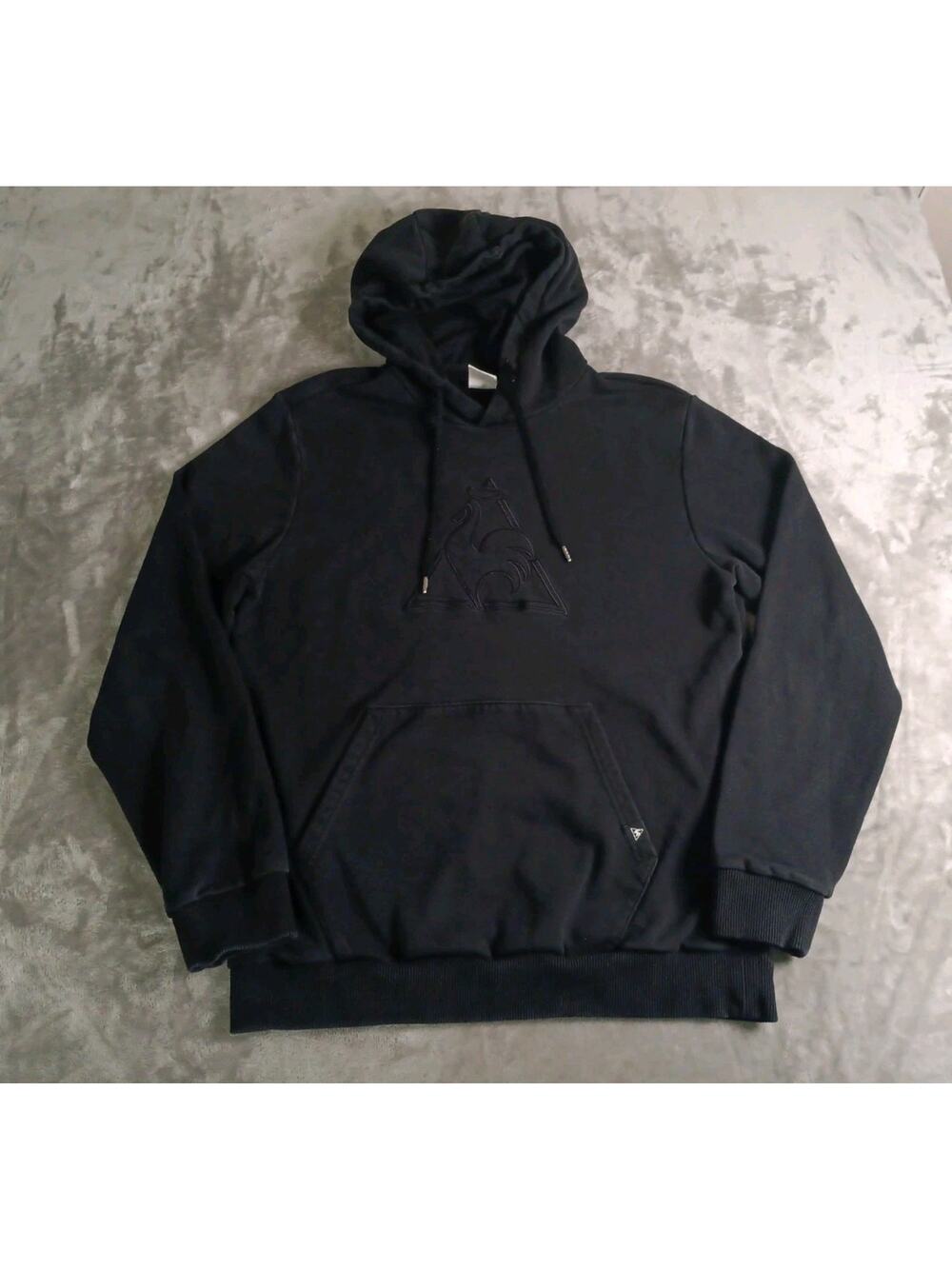 Le Coq Sportif Hoodie Sweatshirt Mens Small (0) Black